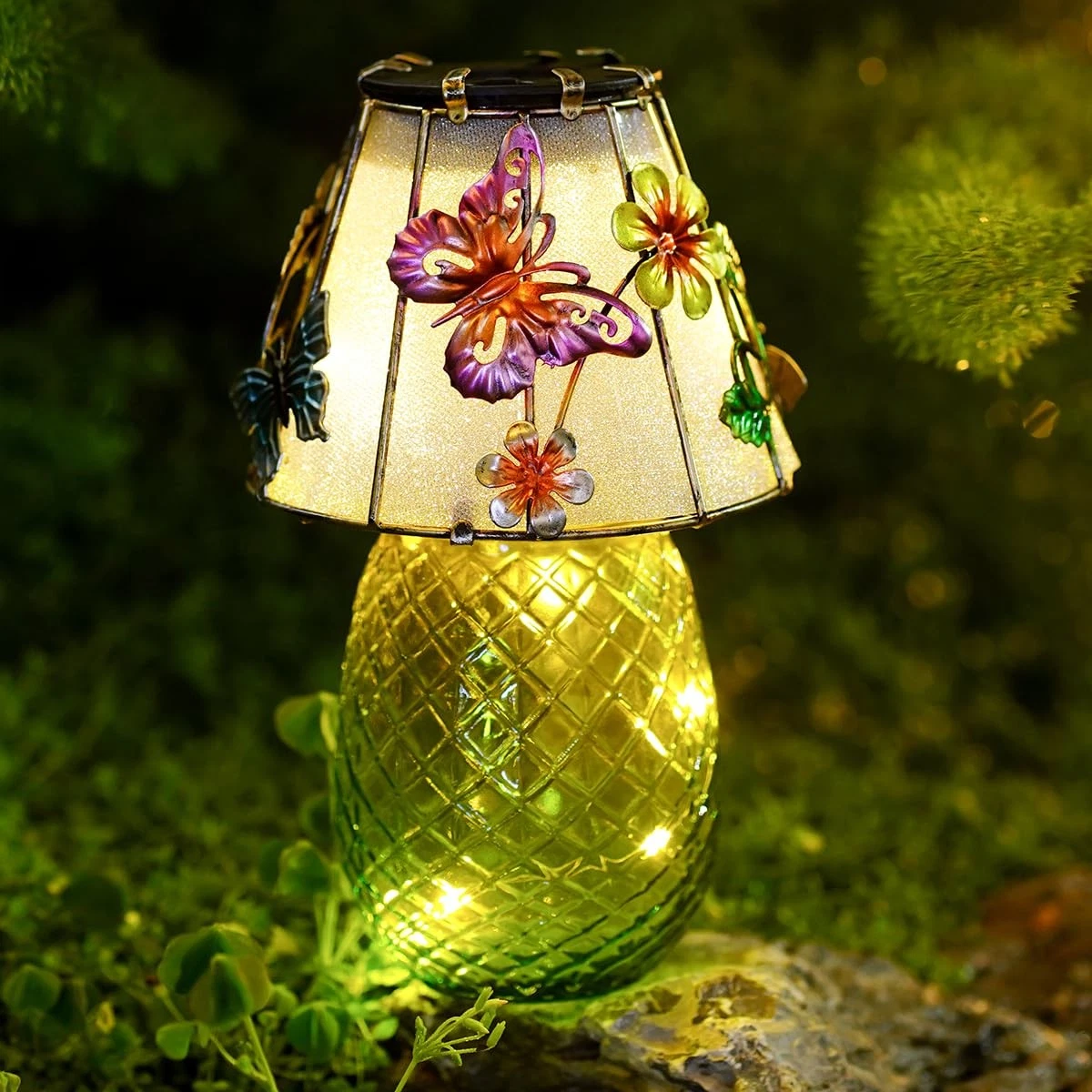 Butterfly Solar Garden Lights Outdoor Decor - Waterproof Tabletop Solar Lamp ...