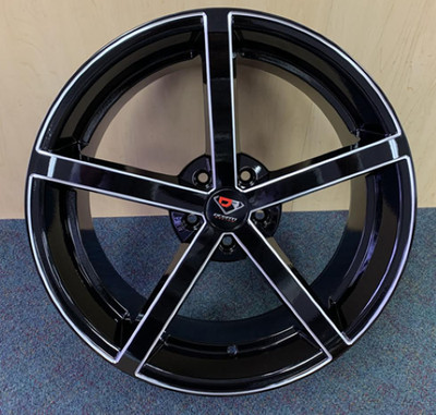 20'' Dcenti DCTL009 Wheel   20X8.5 +35 5X120  Black Milled Baller Rim  Las    