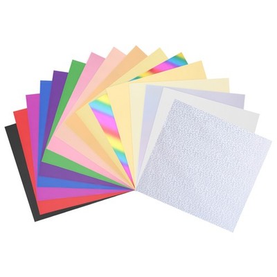 50 Pack Toner Reactive Foil 8.5''x11'' A4 Foil Paper for DIY Craft,Colorful
