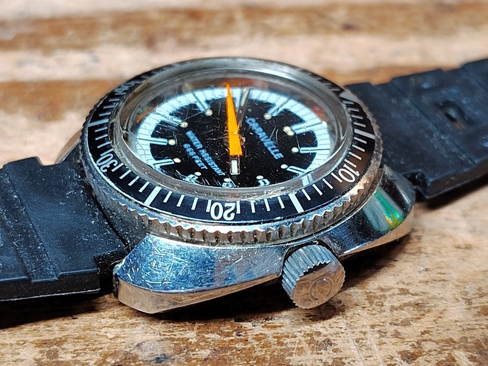 Reloj de buceo Caravelle "Devil" vintage 1974 para damas N4 - ¡Funciona muy bien! Foto 2 de 4