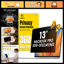 360 Privacy Screen Protector for MacBook Pro 13" 2016-2022 - Anti Peeping, An