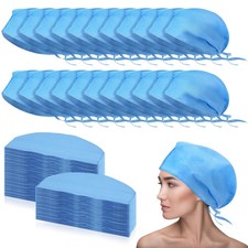 Bunnycool 200 Pcs Disposable Surgical Caps Disposable Bouffant Scrub Hats wit...