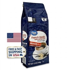 French Vanilla Medium Roast Ground Coffee, 12 oz, Bag - Free Fast Ship