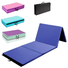 Goplus 4'x10'x2" Gymnastics Mat Folding Panel Gym Fitness Exercise Yoga Mat