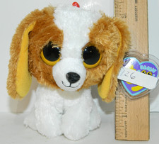 exact 1 Boo RETIRED TY Beanie Boos Cookie the Dog 6" plush with tag protector