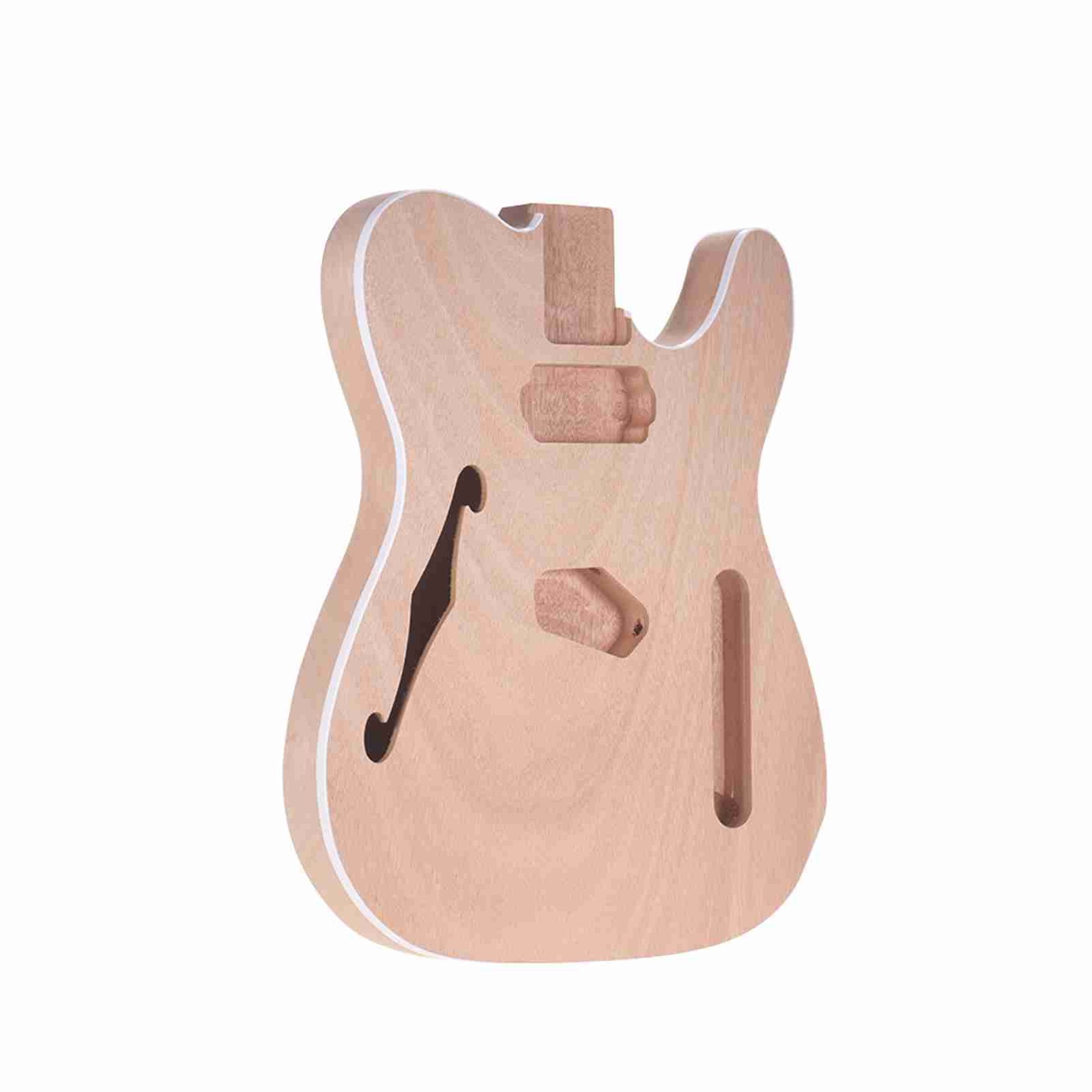 Corpo chitarra elettrica incompiuto corpo chitarra vuoto canna fai da te mogano e c OU foto 6