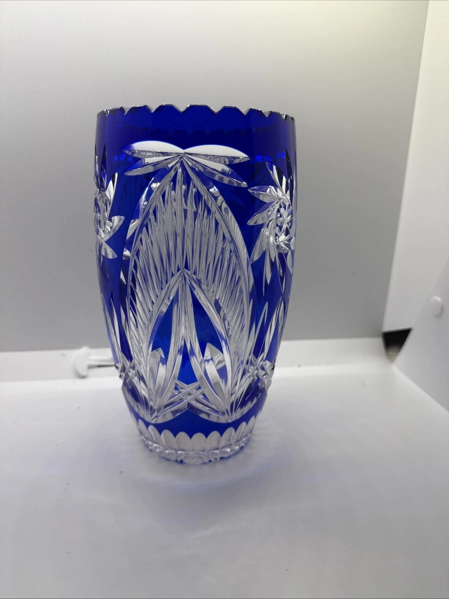 オ*若様 大型クリスタル花瓶　ドイツ製　LAUSITZER GLAS クリスタル 大型クリスタル花瓶 ドイツ製 LAUSITZER GLAS クリスタルガラス 【公式