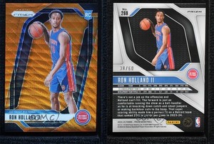 2024-25 Panini Prizm Orange Wave Prizm /60 Ron Holland II #269 Rookie RC