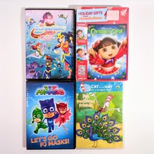Kids Childrens DVD Lot DC Super Hero Girls Dora PJ Masks Cat in the Hat New