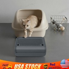 Cat Litter Box Step Cats Pedal Step Stool Cat Litter Ramp Mat w/ Filter Function