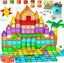VigorFun Magnetic Tiles Building Toys Set for Kids Ages 3-5 4-8, STEM... 