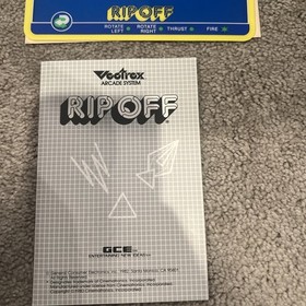 Rip Off GCE Vectrex 1982 *CIB Complete in Box*