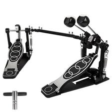 Double Bass Pedal, Double Chain Double Bass Drum Pedals, Double Kick Drum Ped...