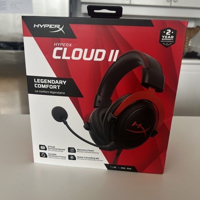 NEW HyperX Cloud II GAMING HEADSET For PC PS5 PS4 Switch SPATIAL AUDIO!