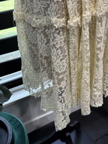 Joyfolie Mia Joy Lace Maxi Dress Girls Size 12 Beige Lined - Picture 4 of 14