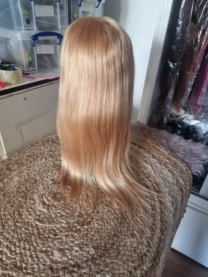 BRASILIANISCHE KLEBERLOSE FULL LACE PERÜCKE 20 ZOLL 180 % DICHTE RAUCHBLOND 10# GERADE