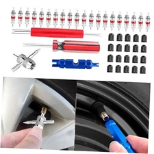 44Pcs Valve Stem Removal Tool, Spool Removal and Installation Tool-20Pcs Tire 