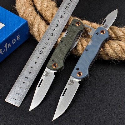 371 EDC Folding Knife Multi Function Tools Camping Folding 2 Blade Pocket Knife