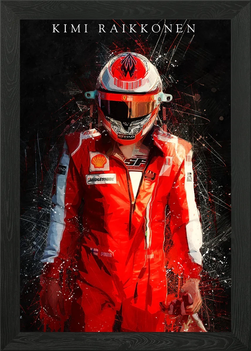 2007 Mercedes Kimi Räikkönen F1 Grand Prix Race Car Print Picture Poster RARE