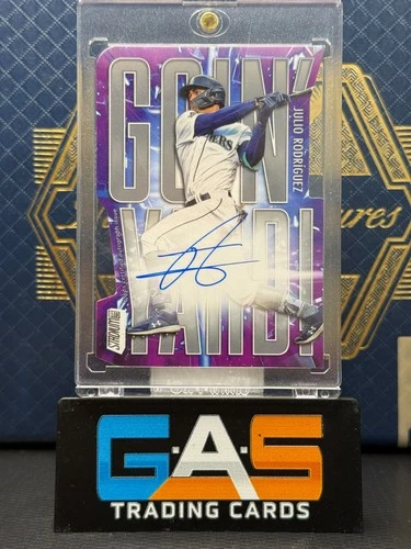 2023 Topps Stadium Club Julio Rodriguez Goin' Yard Auto /25 #GYA-JRZ SP Mariners