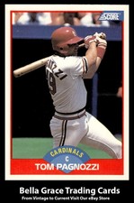 1989 Score Tom Pagnozzi #483 St. Louis Cardinals MLB Baseball 