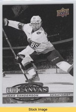 2025-26 Upper Deck Series 1 UD Canvas Black & White Jake Sanderson #C-61 READ