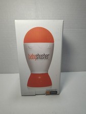 Baby Shusher White Orange Sound Machine Soother   Open Box   Tested Works Great