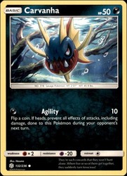 Carvanha 132/236 Cosmic Eclipse Common Pokemon TCG