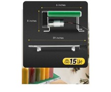 Belt Conveyor 39 inch Conveyor Desktop Version Step-less Speed Adjustment PVC...