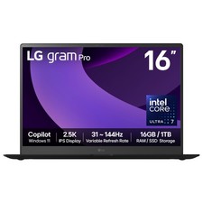 Image of LG Gram Pro 16Z90TP-G 16" Hybrid AI Laptop - Intel® Core™ Ultra 7 255H, 1TB