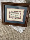 framed cross stitch vintage — photo 1