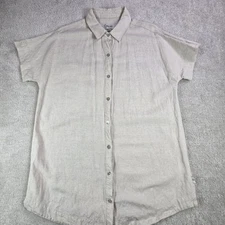 Rhythm Classic Linen Blend Shirt Men's Size M Huckberry Beach Cruise Old Money