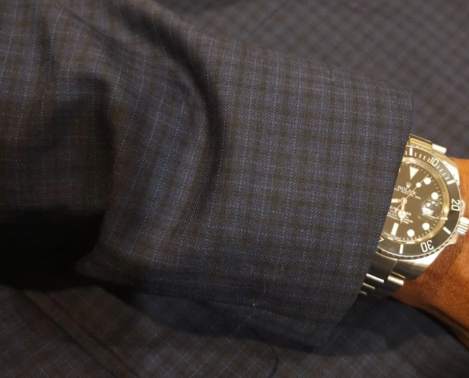 Penguin an Original Blue Check Wool Blend Dual Vent Sport Jacket Blazer 38R - Image 3 of 4