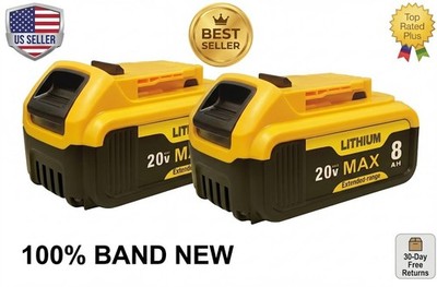 2Pack Lithium Ion Battery Replacement for 20V  Max 8.0AH DCB205 DCB206 DCB200