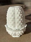 Fenton Hobnail Milk Glass Pattern Fairy Lamp Candle Holder