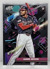 2025 Topps Chrome Cosmic Baseball James Wood RC Base #1- Nationals