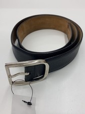 GUCCI belt leather BLK plain men s 449716