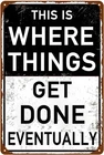 Funny Garage Metal Tin Signs Man Cave Decor for Men Vintage Personalized Wall Ar