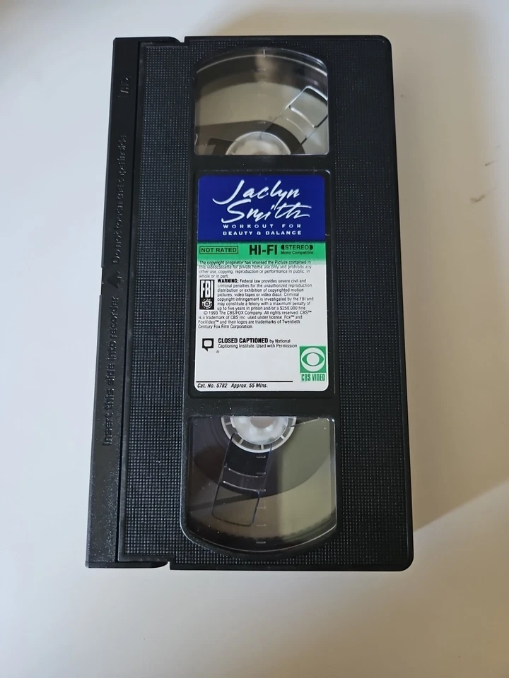 JACLYN SMITH WORKOUT FOR BEAUTY & BALANCE VHS VIDEOTAPE Foto 2 de 2