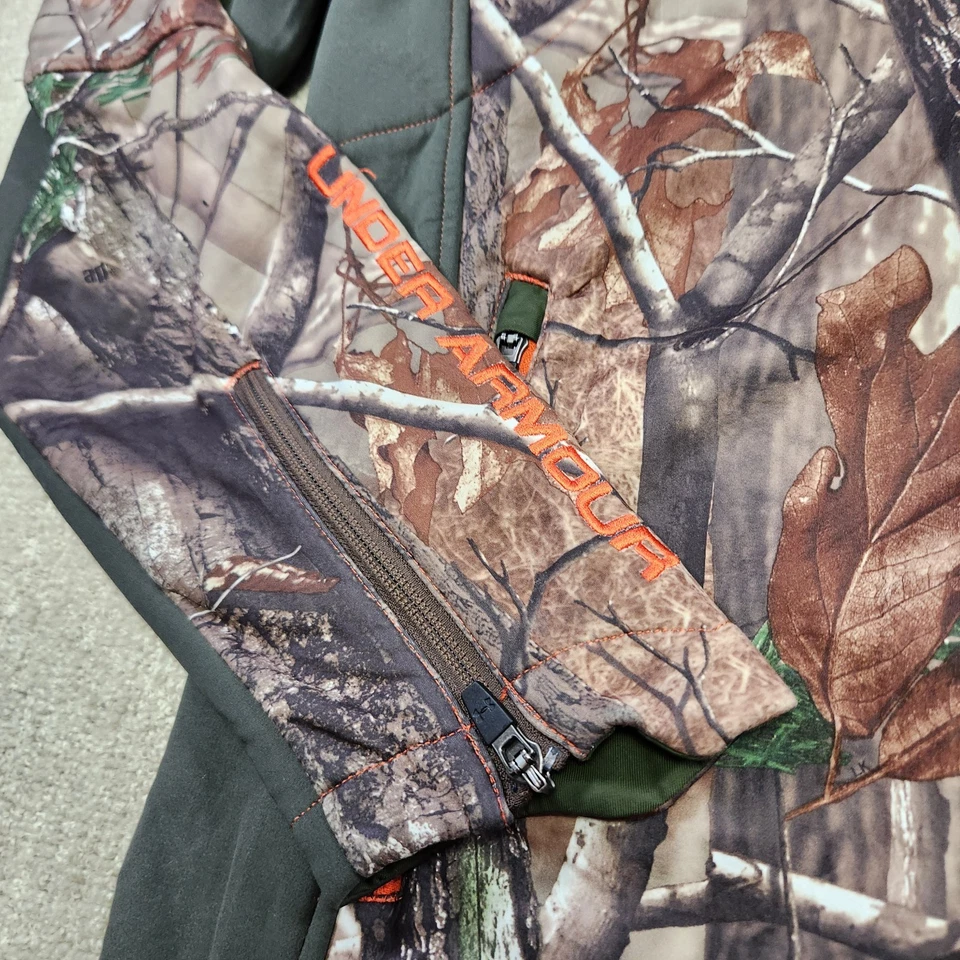 Chaqueta de Caza Under Armour Hombres Grande Realtree Camuflada Forrada de Vellón Control de Olores Foto 4 de 4