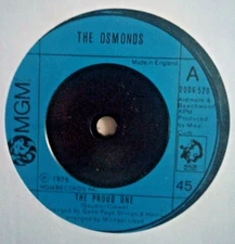 the osmonds - the proud one - excellent condition 7" vinyl 45 rpm