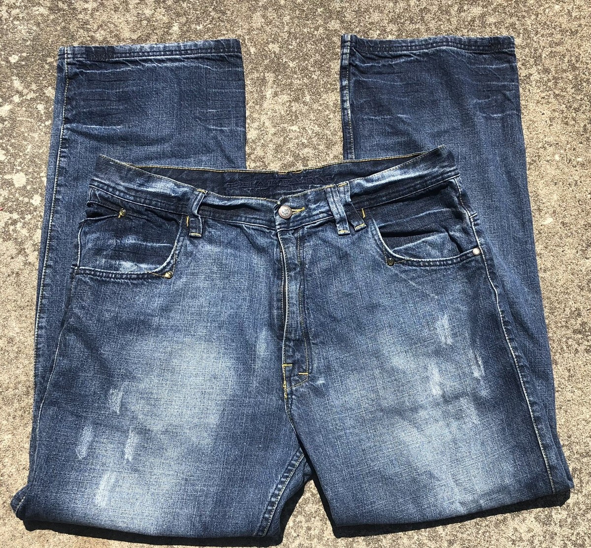 B30【W38】【B系】PHAT FARM denim pants slim Vintage Phat Farm Brown Carpenter Baggy Jeans 38x34 Hip Hop