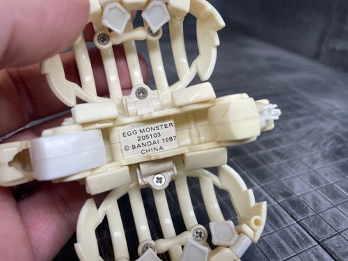 Vintage Bandai 1987 Stegasaurus Skeleton Egg Monster Meteorbs Charanporan Tamago - Picture 2 of 5
