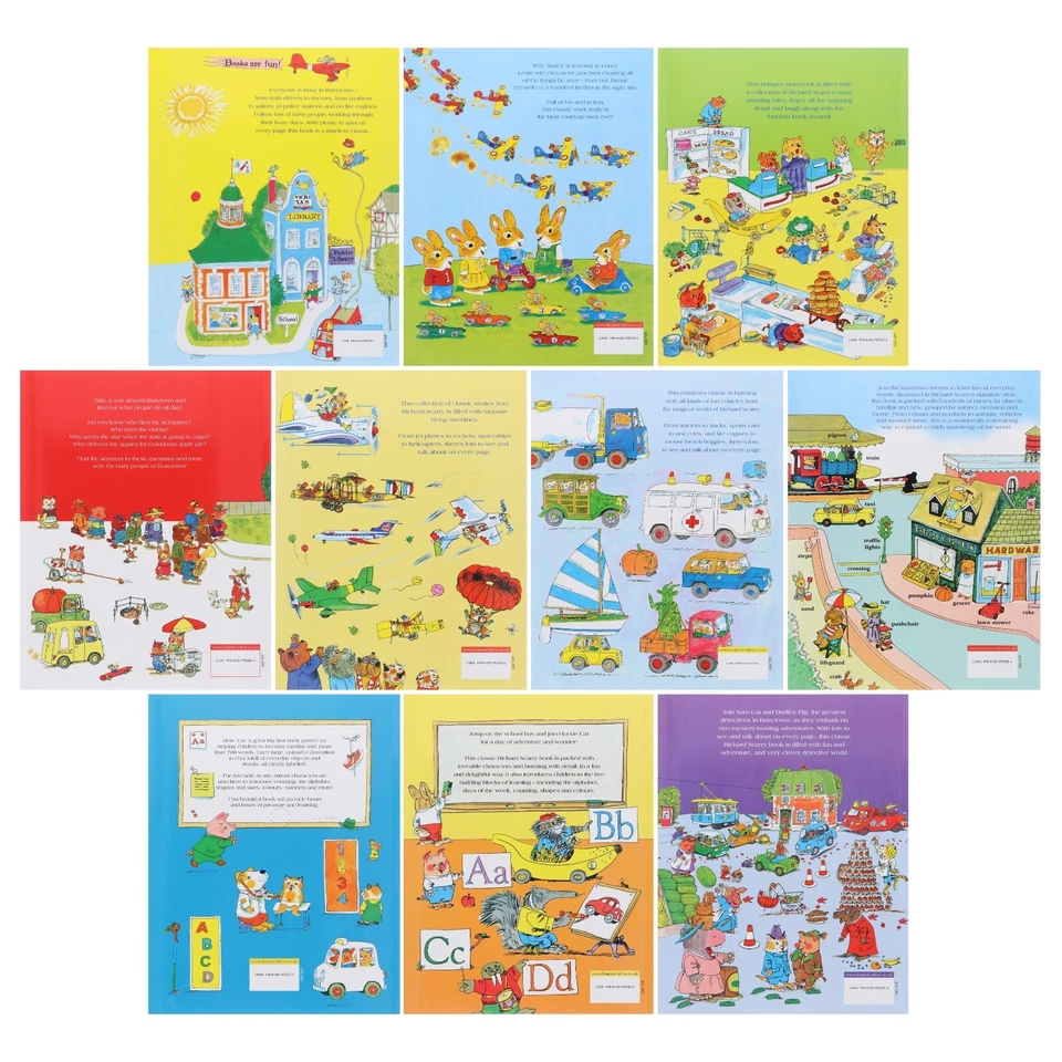 Richard Scarry's Collection 10 Books Set - Ages 2-7 - Paperback - Image 3 of 4