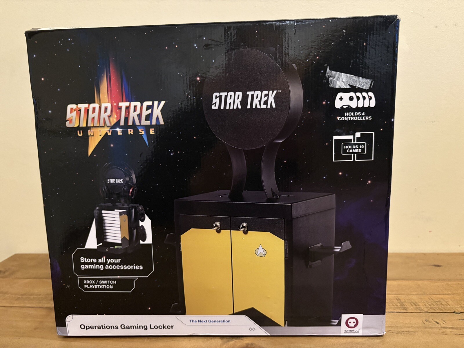 Star Trek Gaming Locker, Controller Holder, Headset Stand for PS5, Xbox Series X