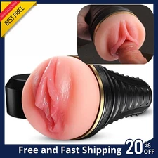 Pocket Pussy Realistic Masturbator Stroker Vagina Sex Toy Handsfree Male Cup Men