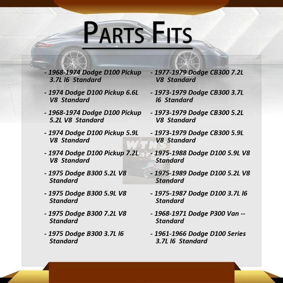 Se adapta a Dodge B300 GMB 1975 eje trasero todas las juntas junta universal Foto 2 de 4