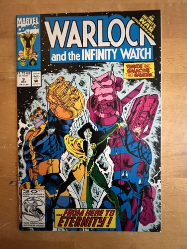 WARLOCK AND THE INFINITY WATCH # 9 NM/M 9.2 1992 NOT CGC GRADED MODERN AGE