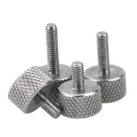 Viti Pollice Testa Zigrinata M3 M4 Metriche Acciaio Inox Pomello Macchina Bulloni