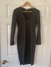 Zara TRF Women Black Casual Bodycon Dress M